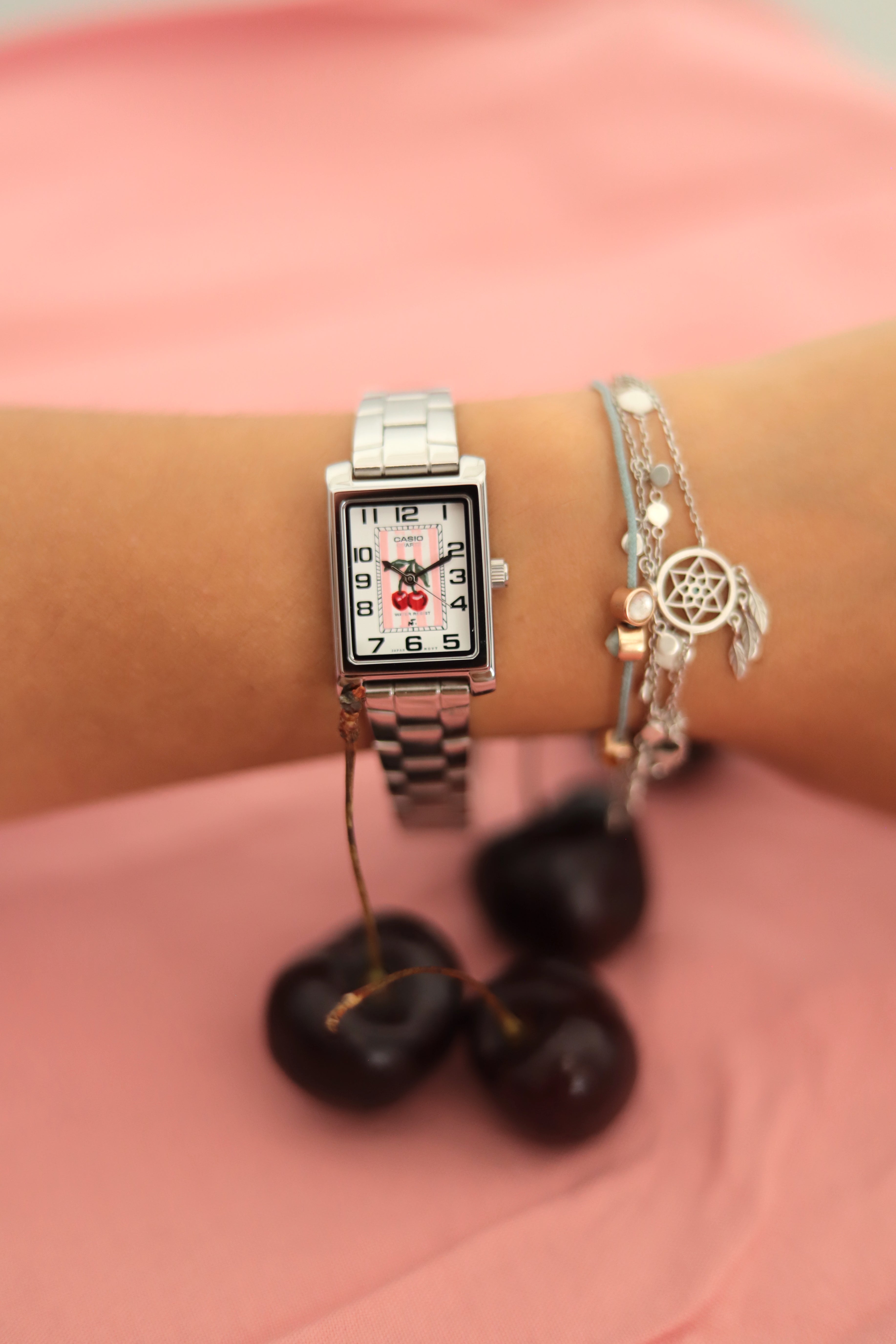 Casio 'Summer fruits' - Hand-painted watch