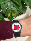 Casio limitée, cadran peint à la main samouraï rouge