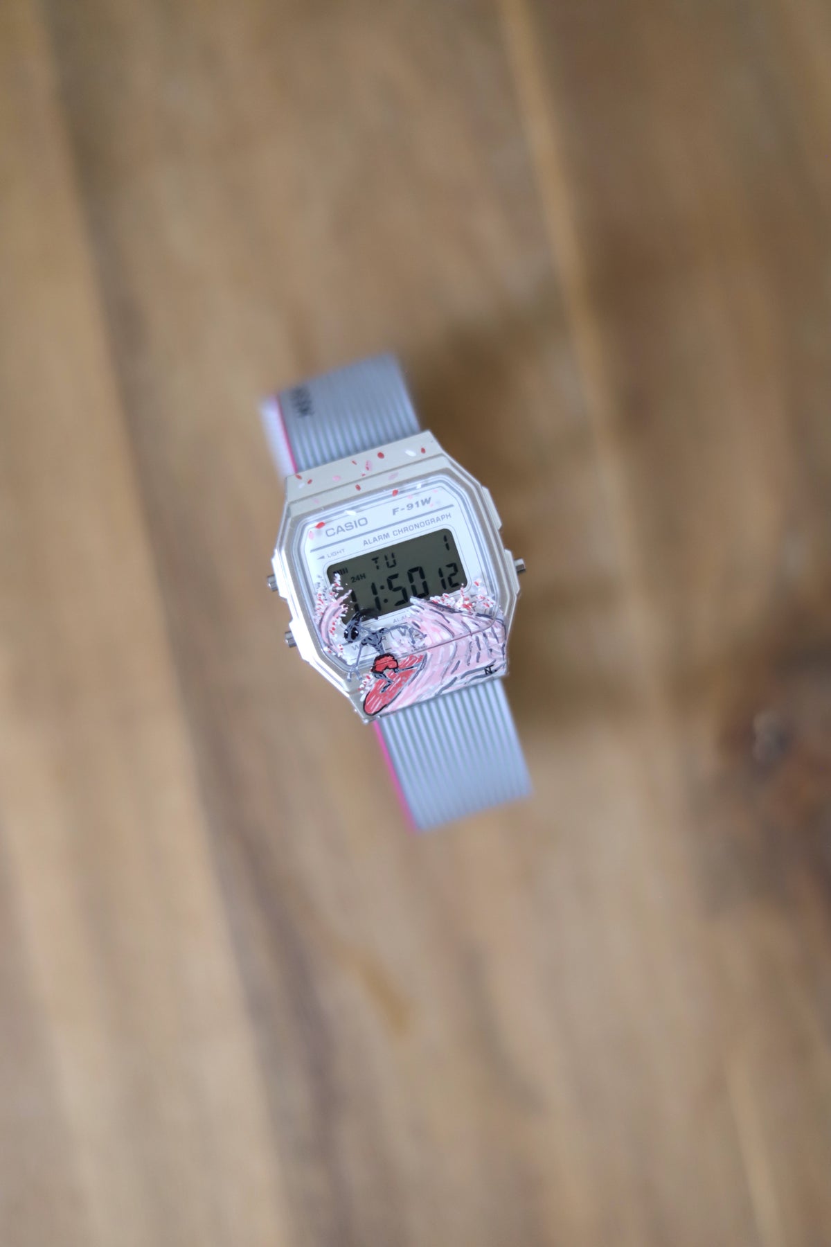 Collab Watchograf x NoracTime Casio F91WS 'Surfing Alien'