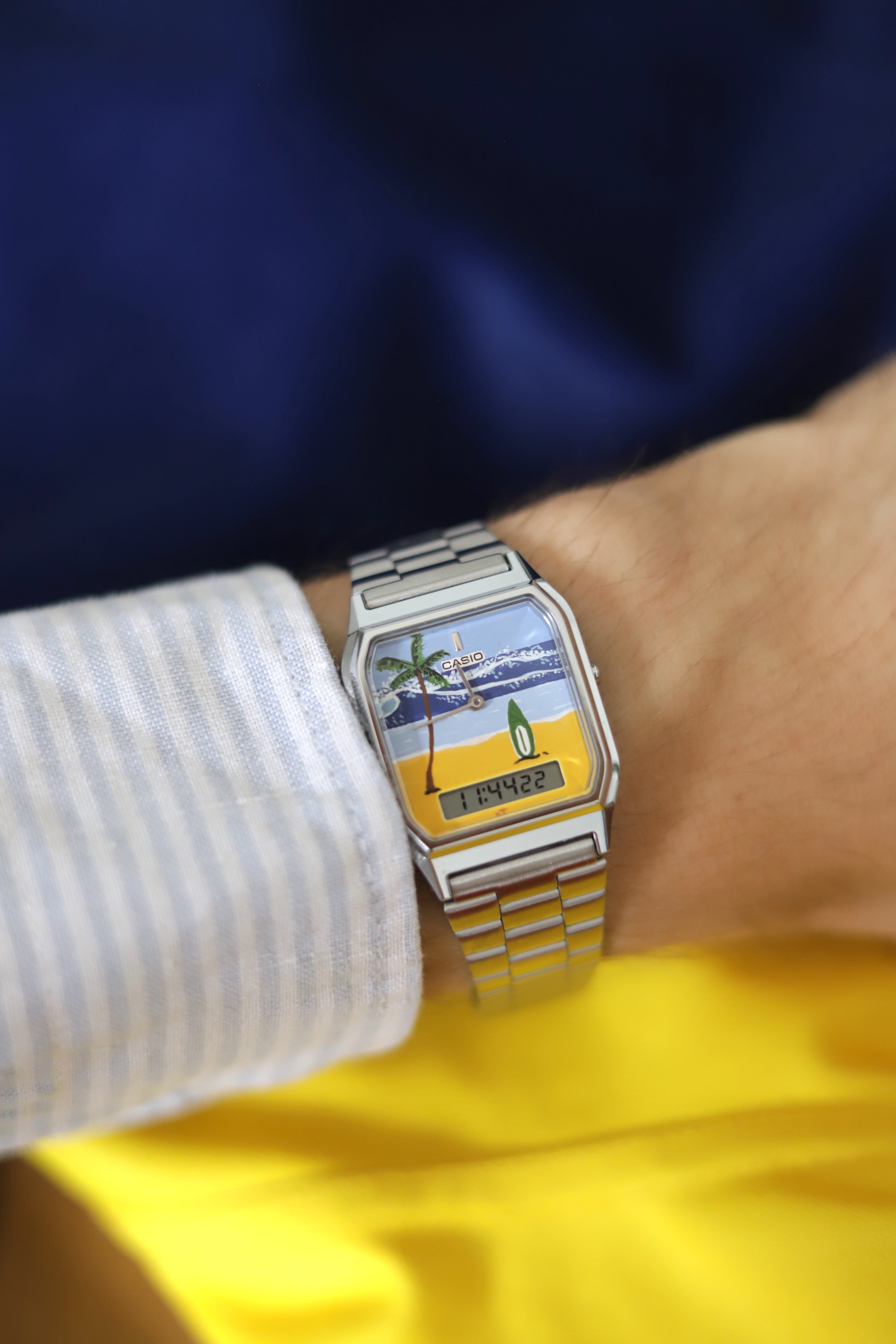 Casio 'Surf' - Hand-painted watch