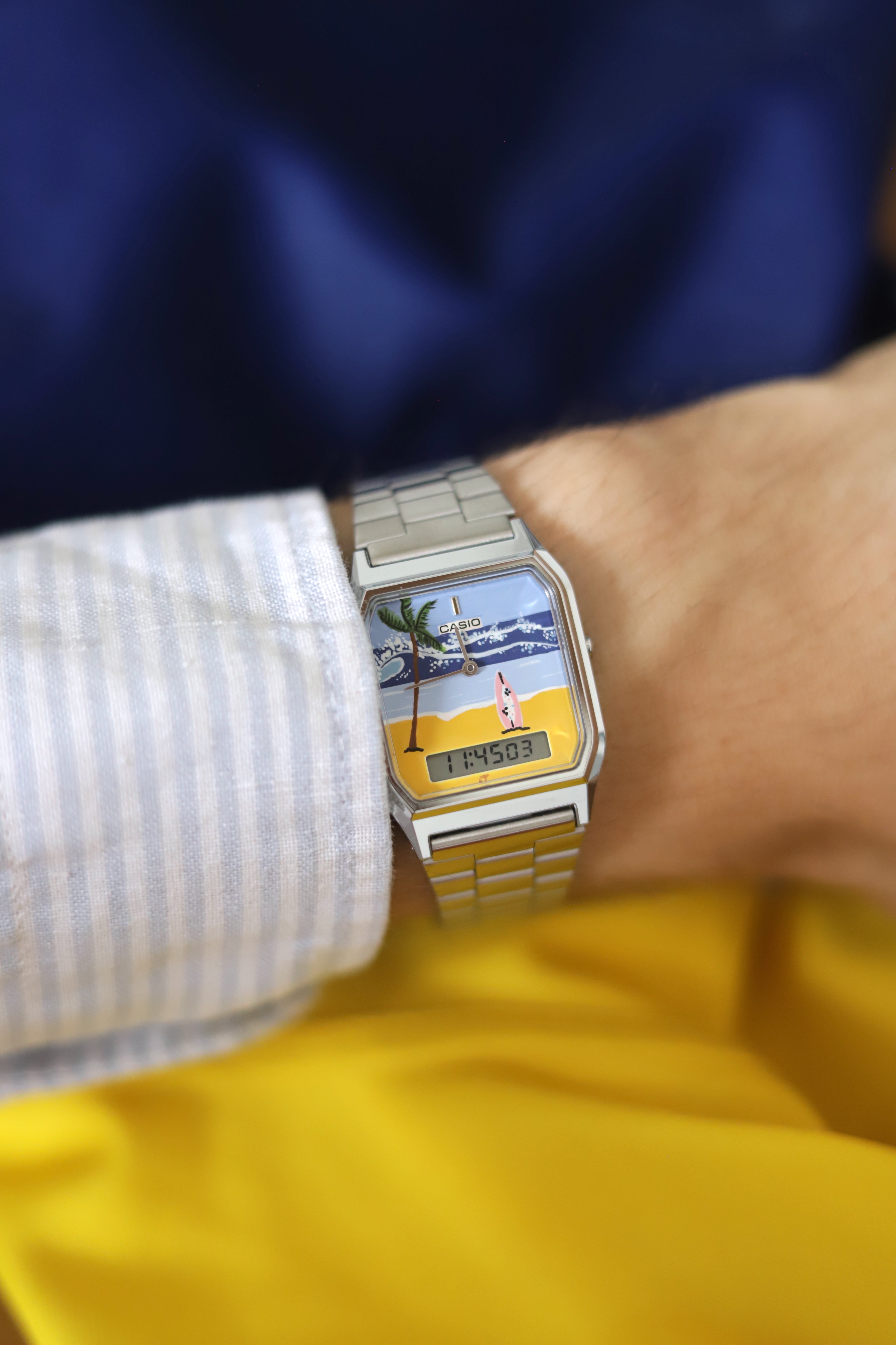 Casio 'Surf' - Hand-painted watch
