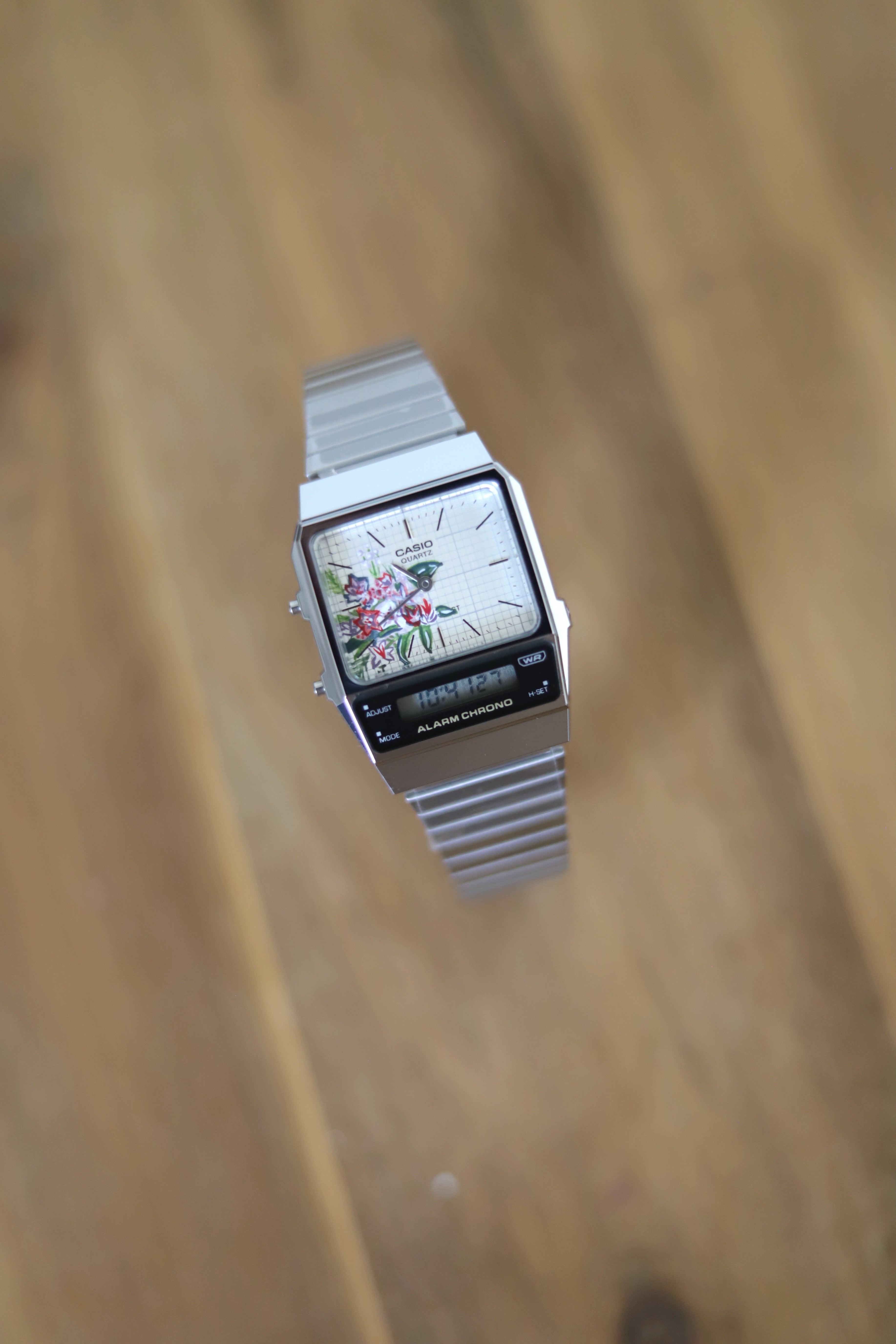 Casio 'Flower Bouquet' - Hand-painted watch