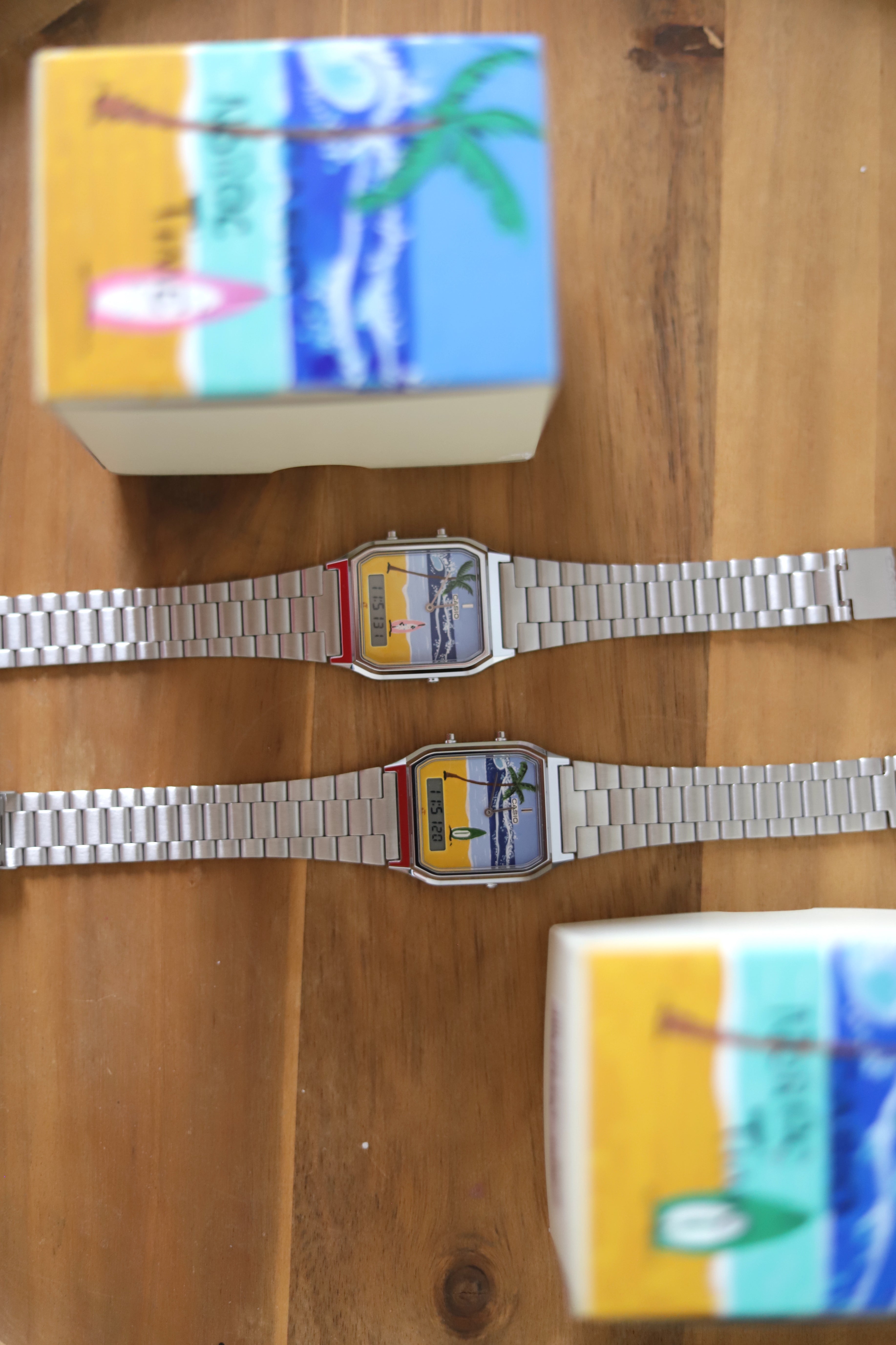 Casio 'Surf' - Hand-painted watch