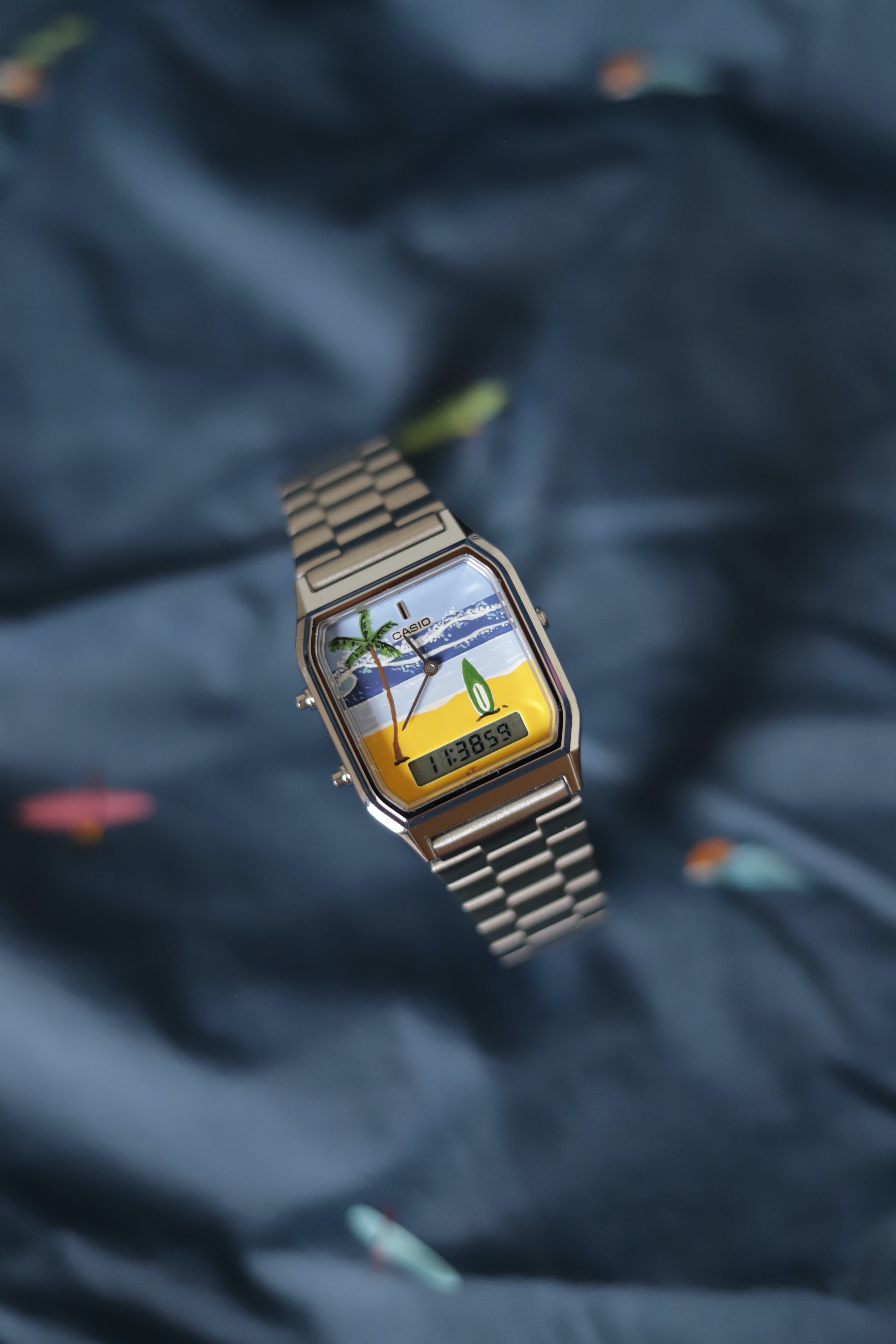 Casio 'Surf' - Hand-painted watch