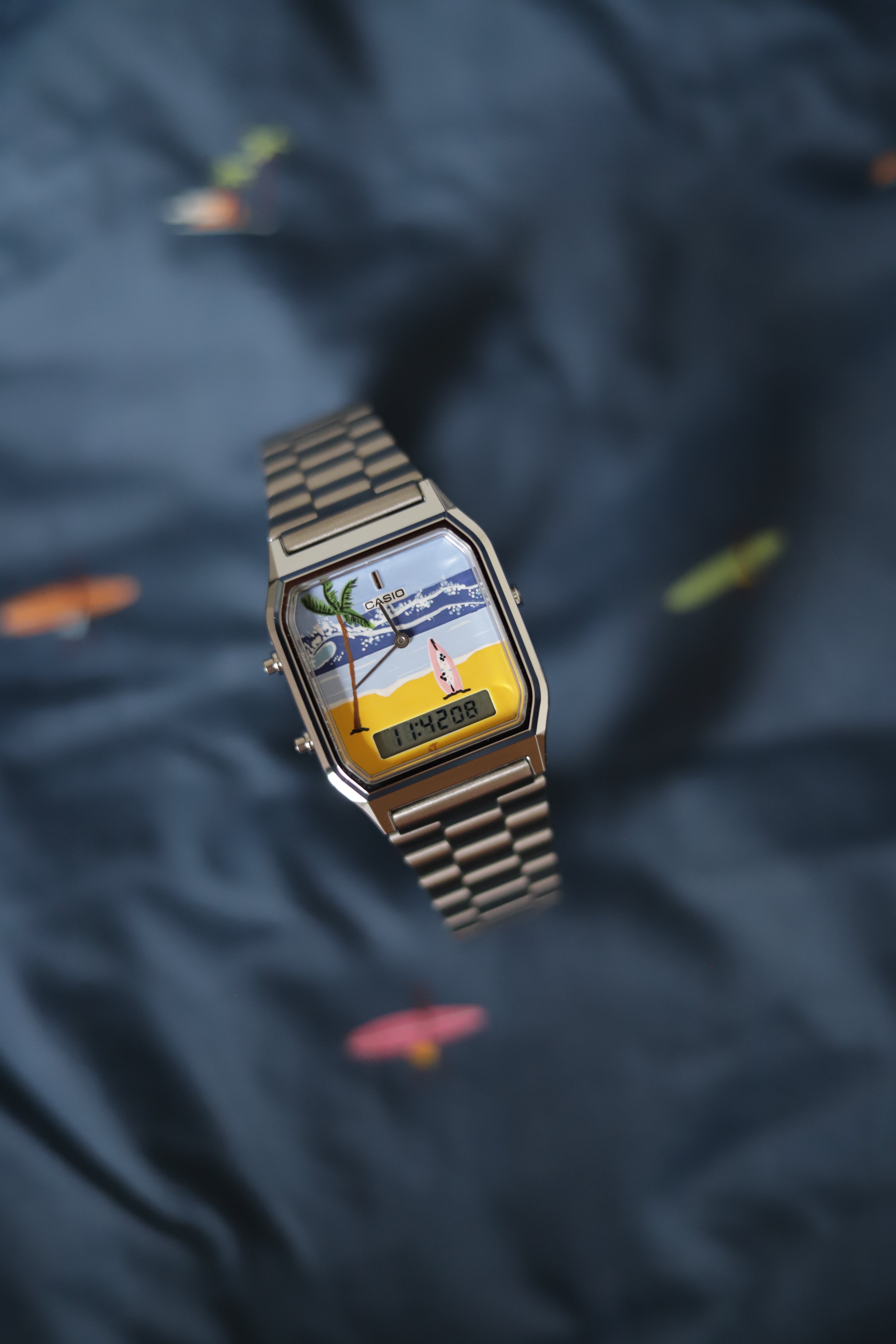 Casio 'Surf' - Hand-painted watch