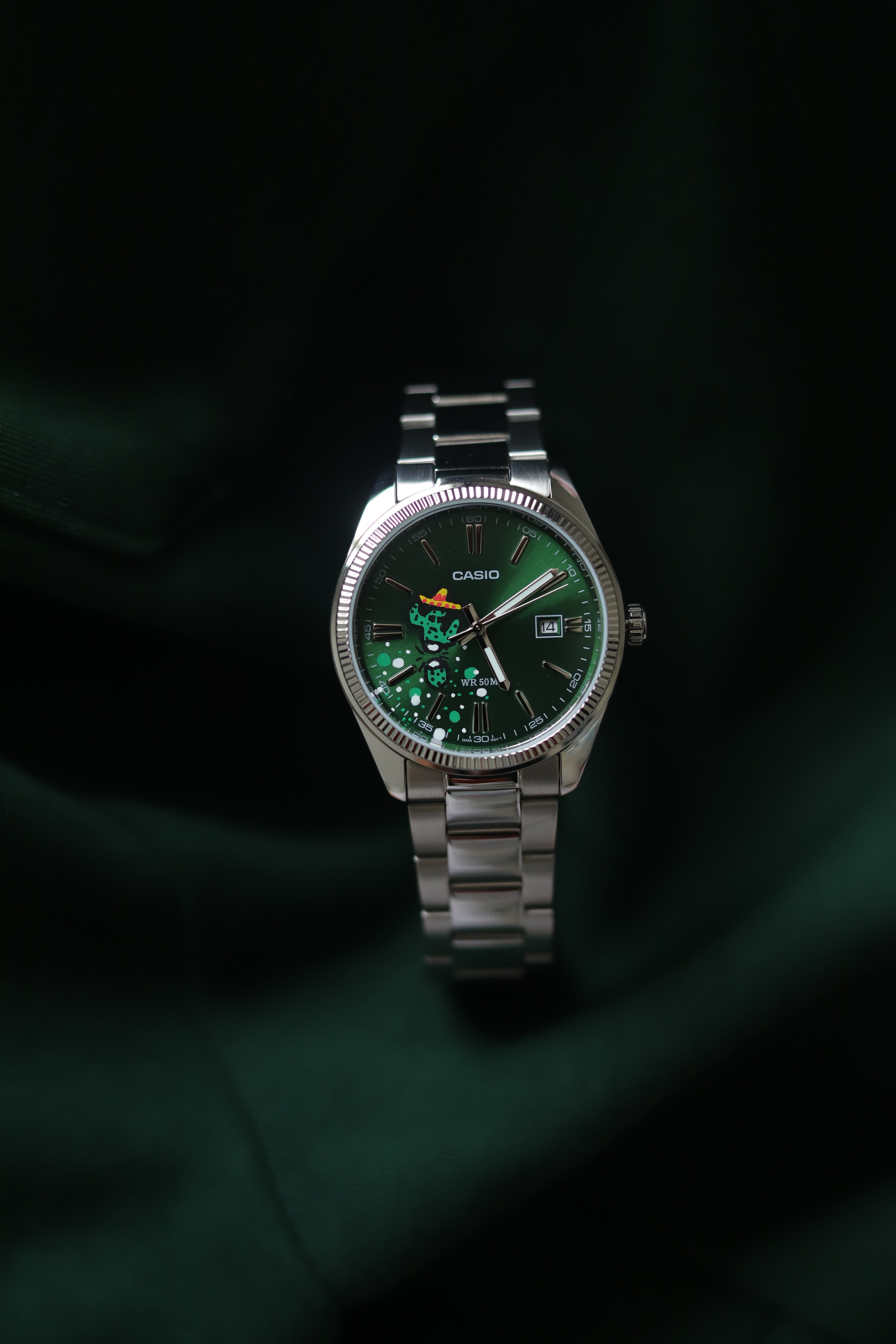 Casio MTP - Mexican Cactus - Hand-painted dial