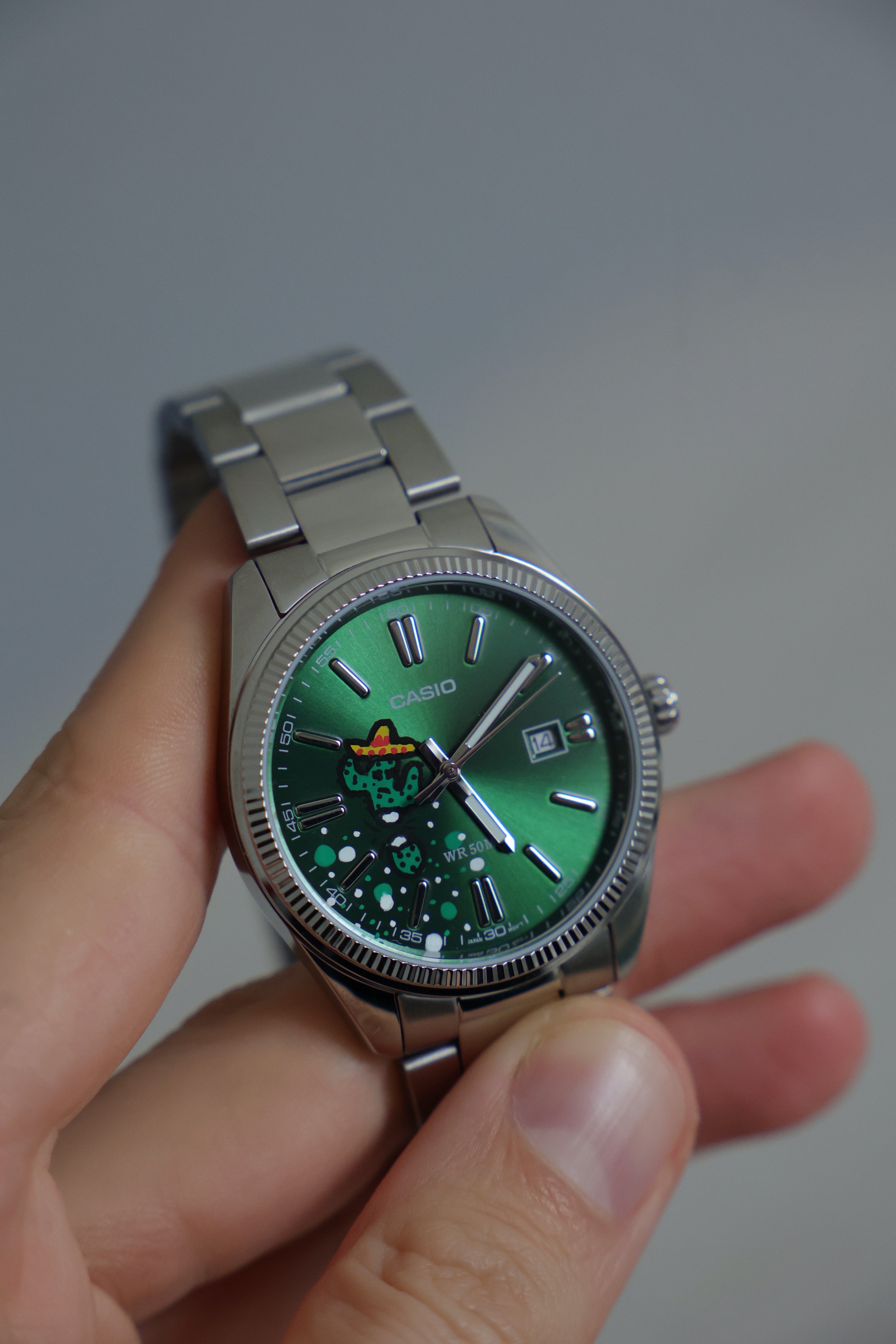 Casio MTP - Mexican Cactus - Hand-painted dial