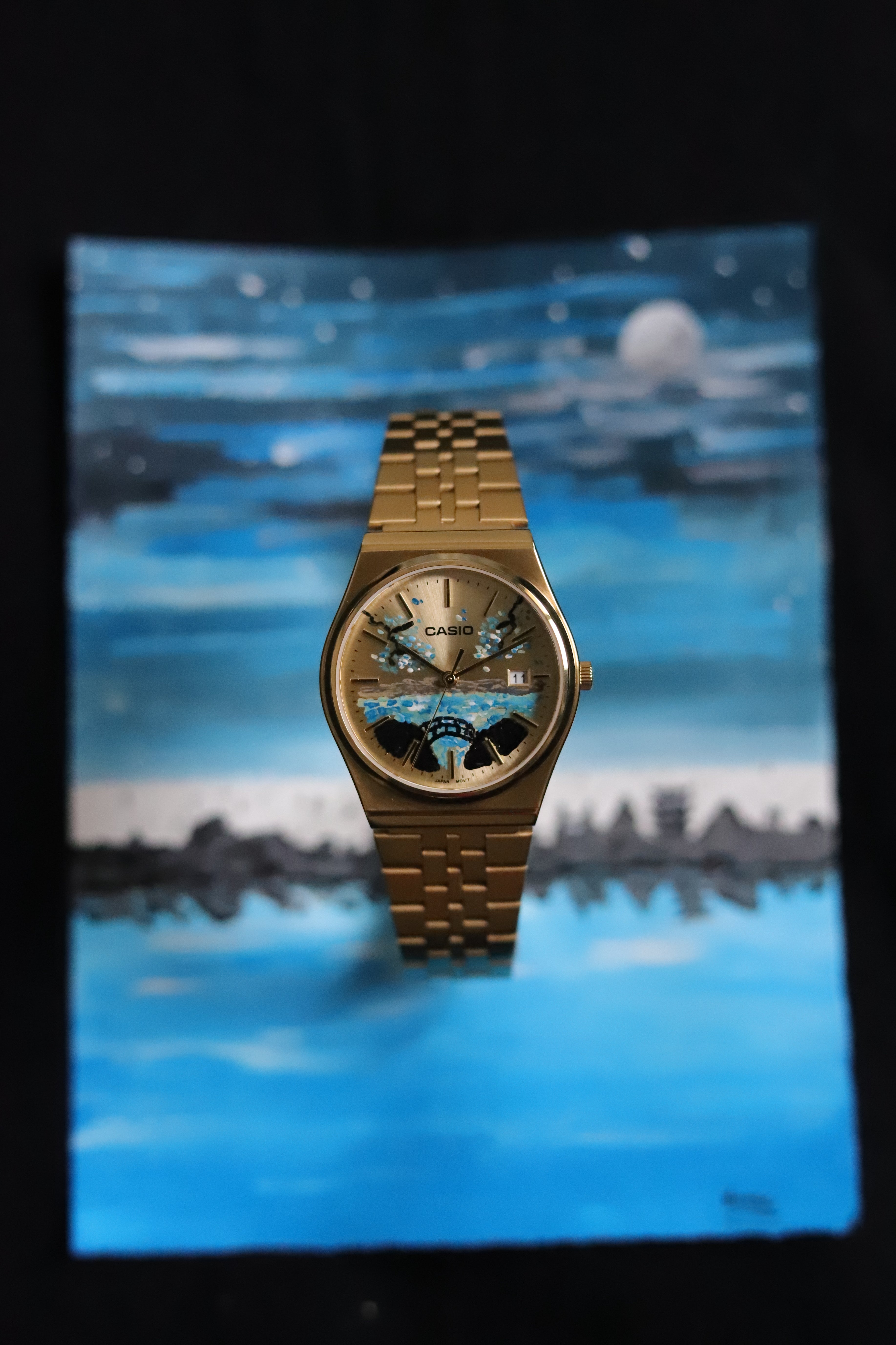 Casio MTP - Minimalist Japan - Hand-painted dial