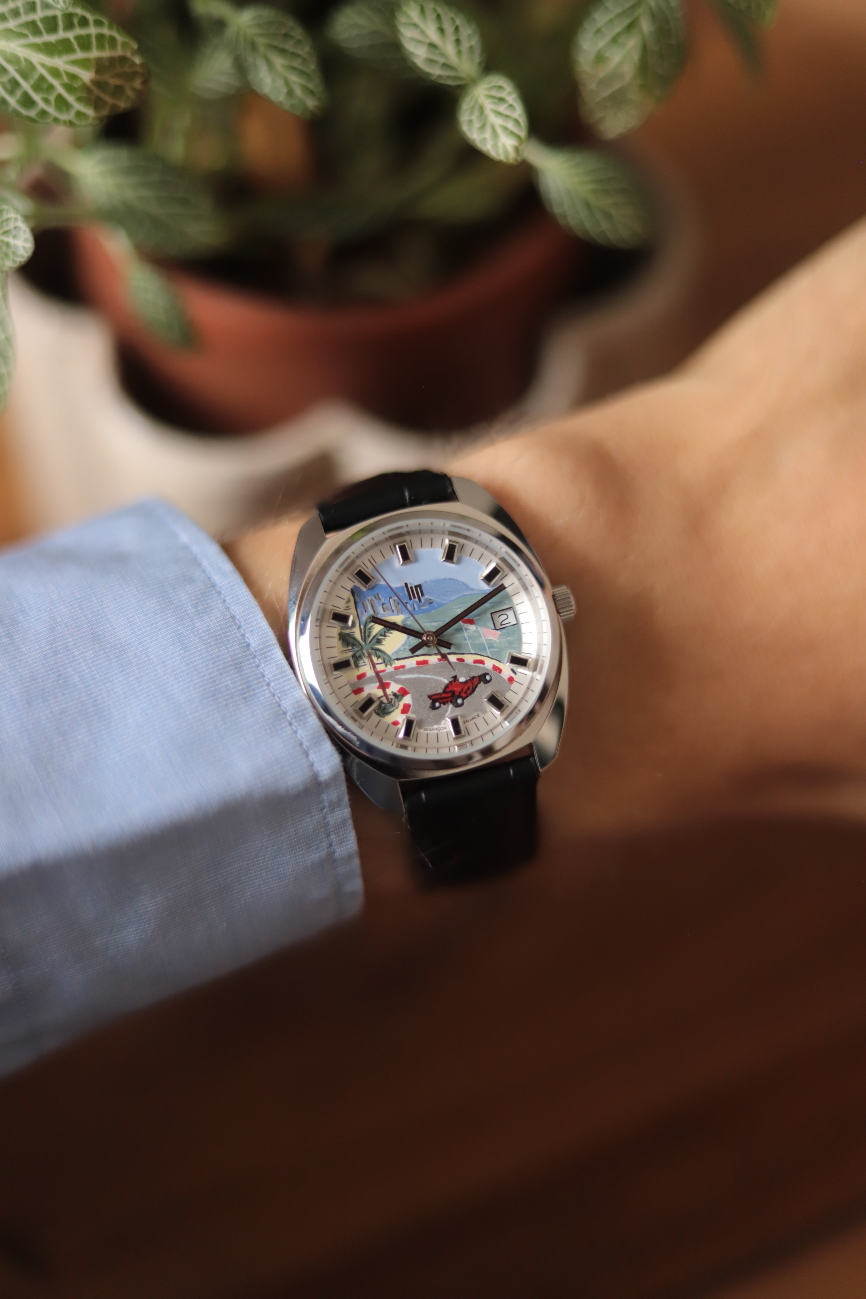 Lip 'Grand Prix Monaco' - Montre peinte à la main