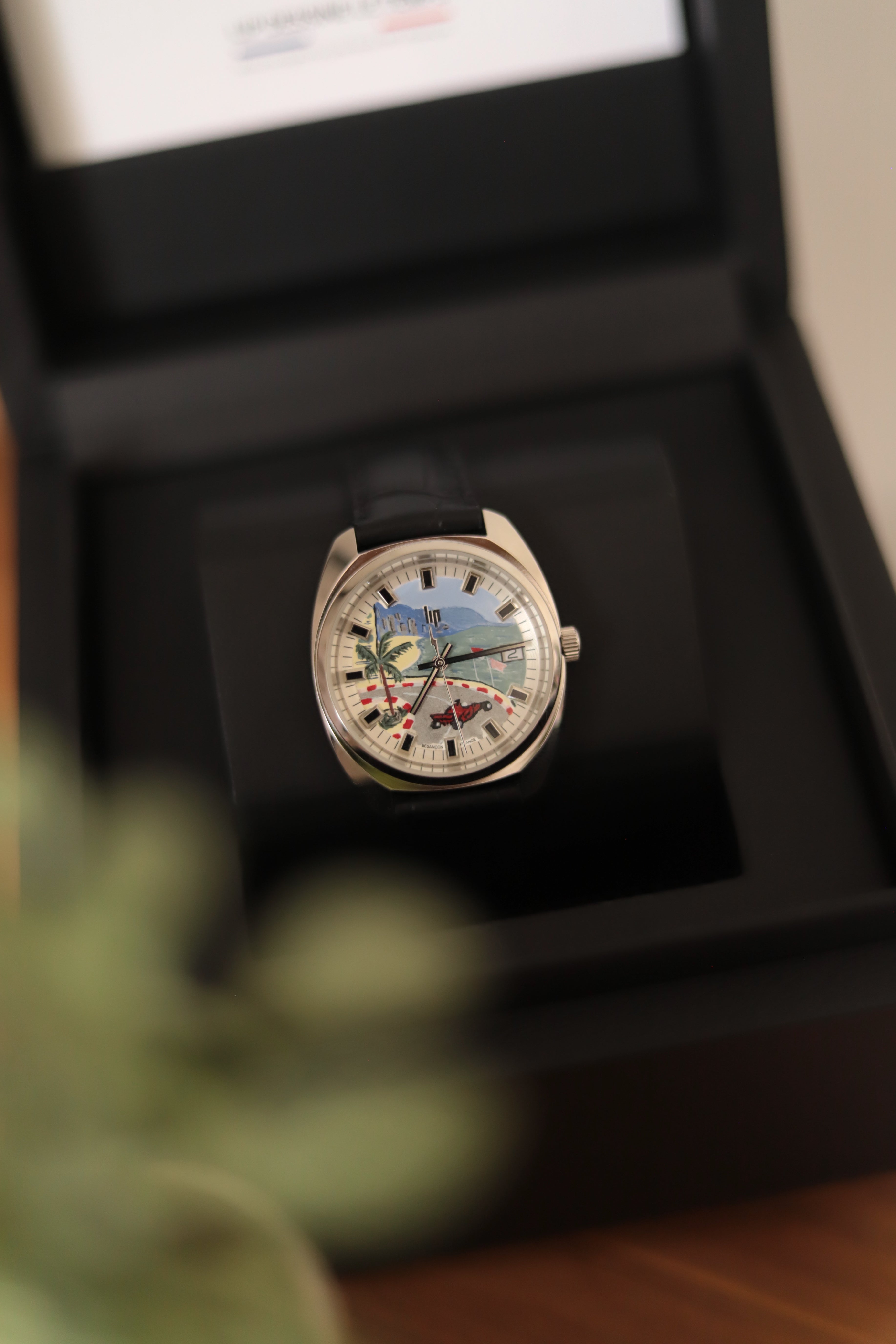 Lip 'Grand Prix Monaco' - Montre peinte à la main