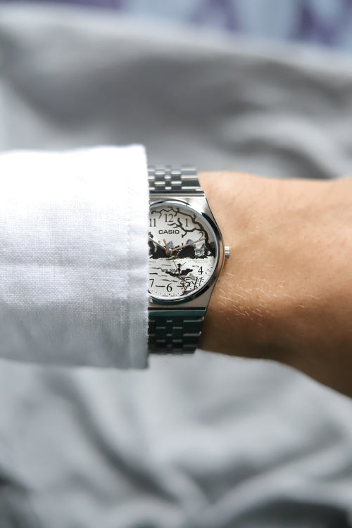 Montre unique, peinte à la main par NoracTime : Casio 'Paysage japonais'