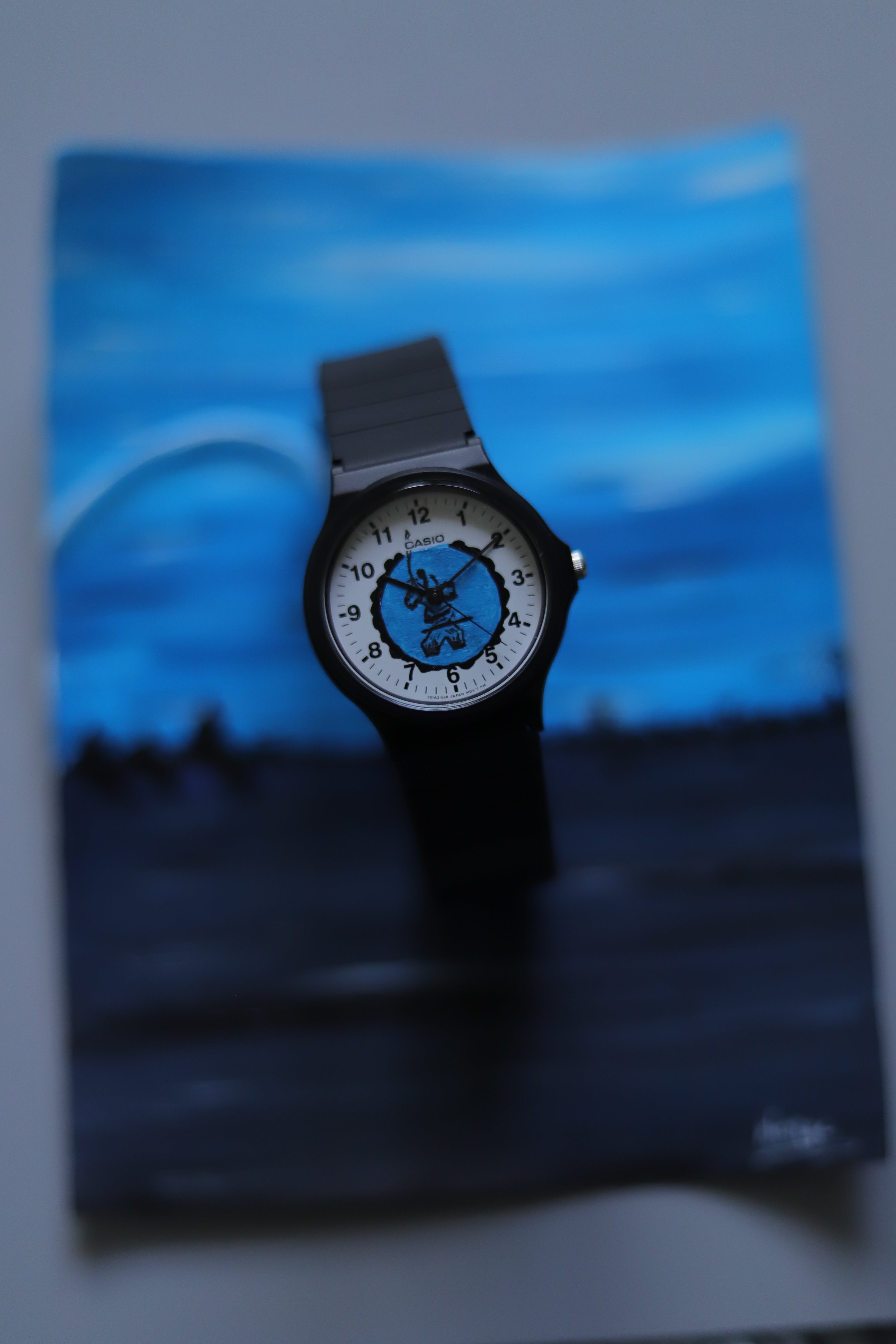 Casio Samouraï, cadran peint à la main 