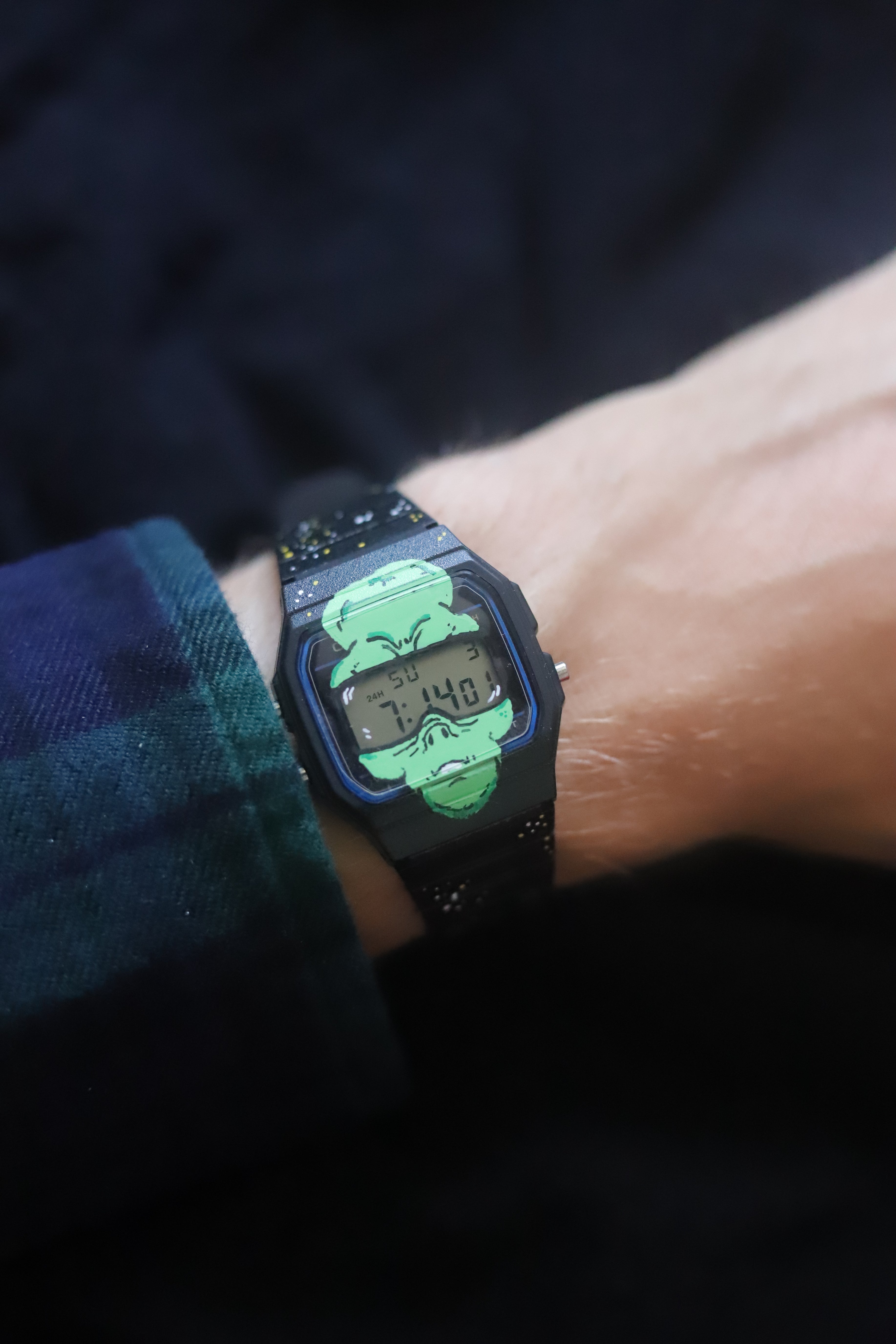 Montre Casio F-91 personnalisée à la main par NoracTime Alien