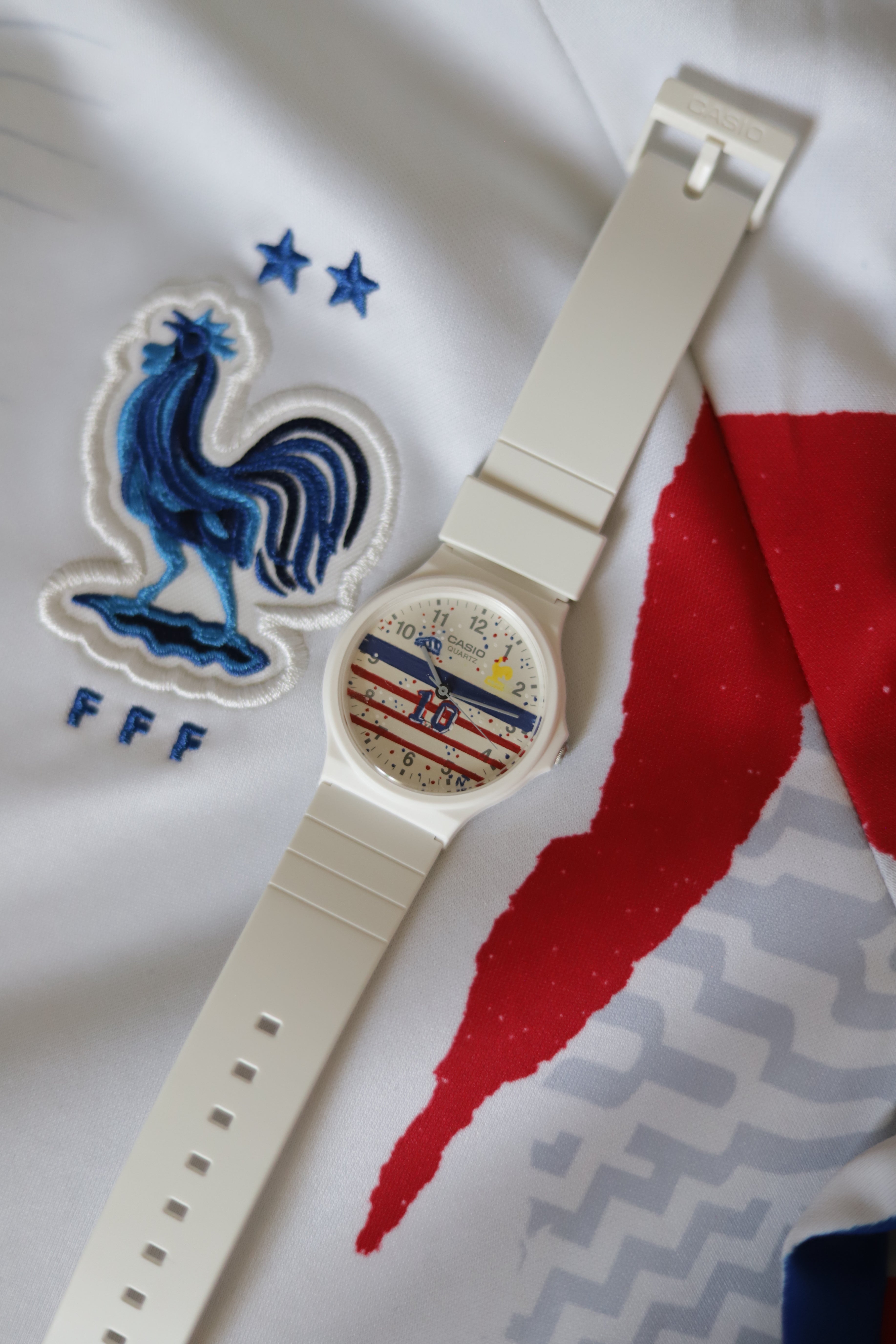 Casio 'Zinedine Zidane' - Montre peinte à la main