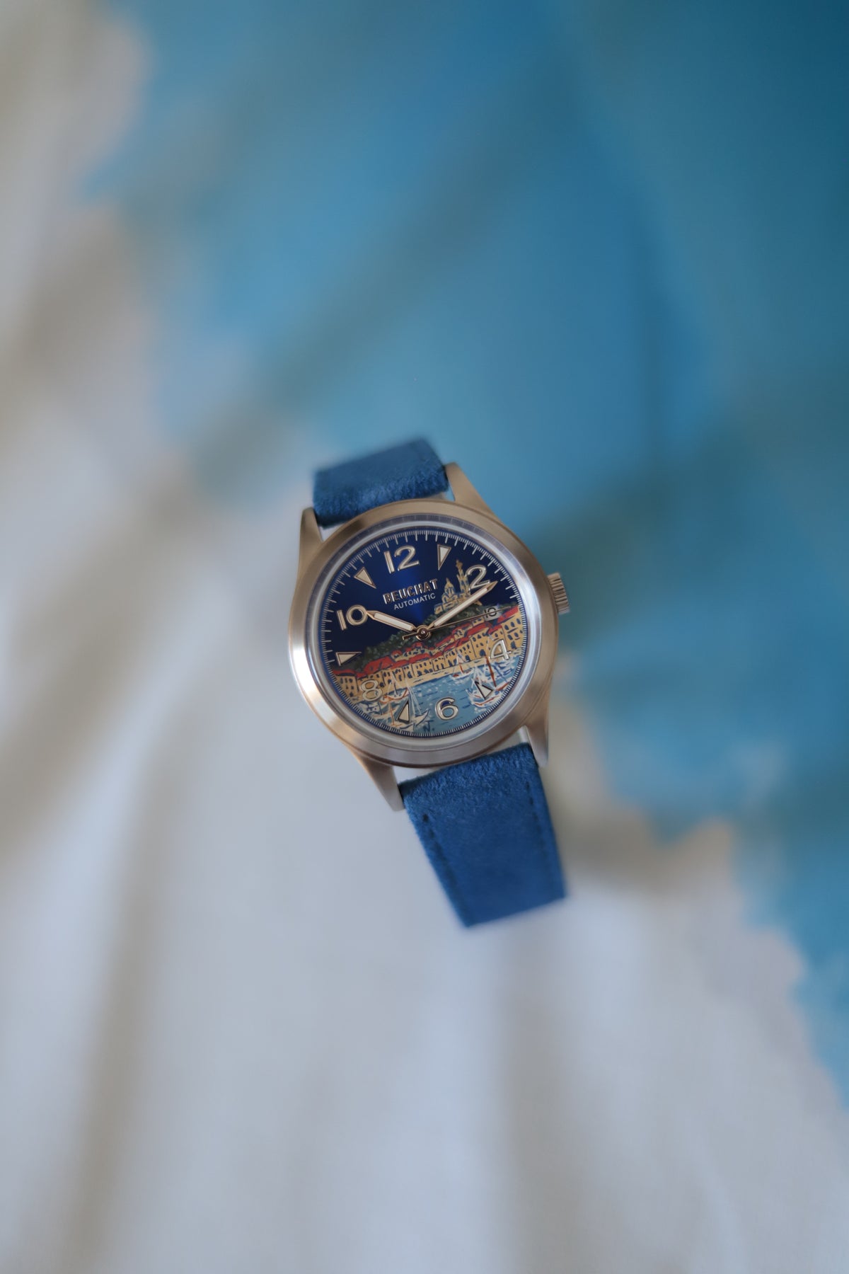 Beuchat 'Marseille' - Montre peinte à la main