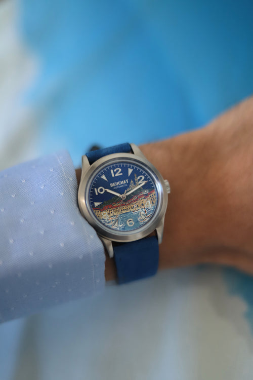 Beuchat 'Marseille' - Montre peinte à la main