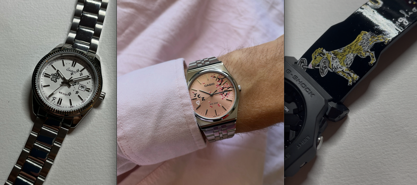 Exemple de montres customisées et peintes à la main pr NoracTime