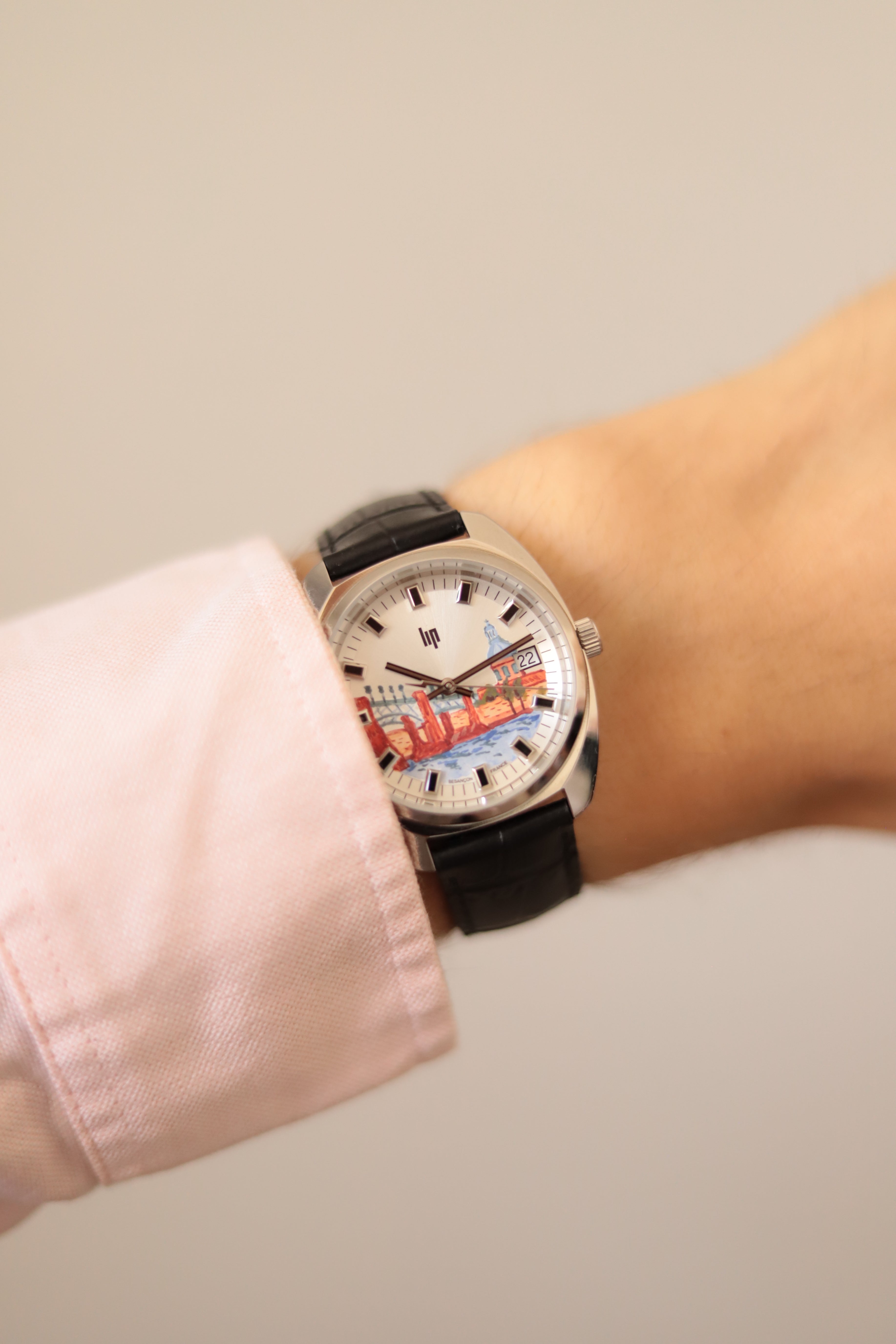 Lip 'Tolosa' - Montre peinte à la main