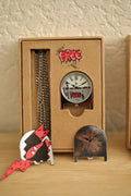 Customized version of the AndoAndoAndo pendant clock, hand painted by NoracTime